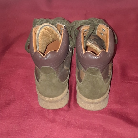 EUC Shellys London green camo sneakers sz 9 midtop - Picture 4 of 8